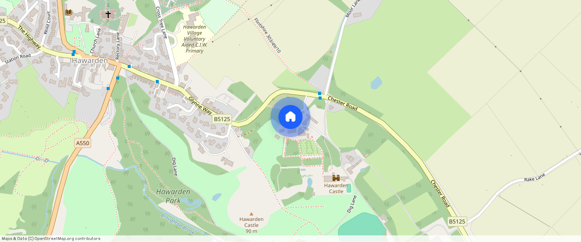 Castle Grounds, Hawarden, Deeside, CH5