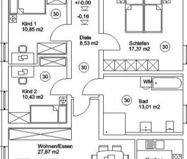 Besondere Möglichkeit: Große 4-Zi-Neubau-Whg / WFL ca. 114 m² / mit... - Foto 2