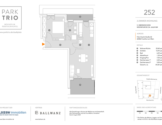 Charmante 2-Zimmer-Wohnung mit zwei Dachterrassen zum Wohlfühlen - Photo 1