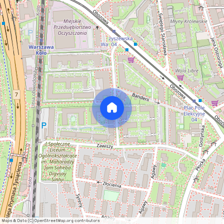 ul. Zawiszy, Młynów, Wola, Warszawa, mazowieckie