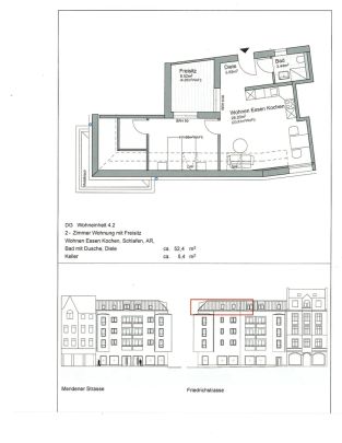 Neubau-Dachgeschosswohnungen mit Fahrstuhl - Photo 1