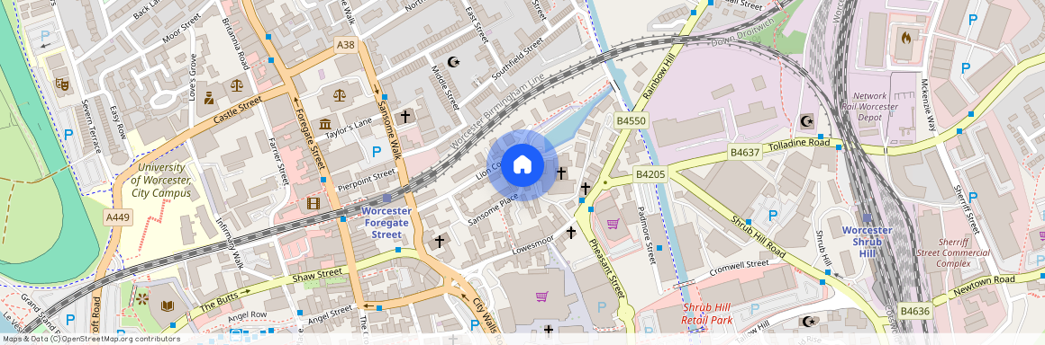 Sansome Place, Worcester, Worcestershire, WR1