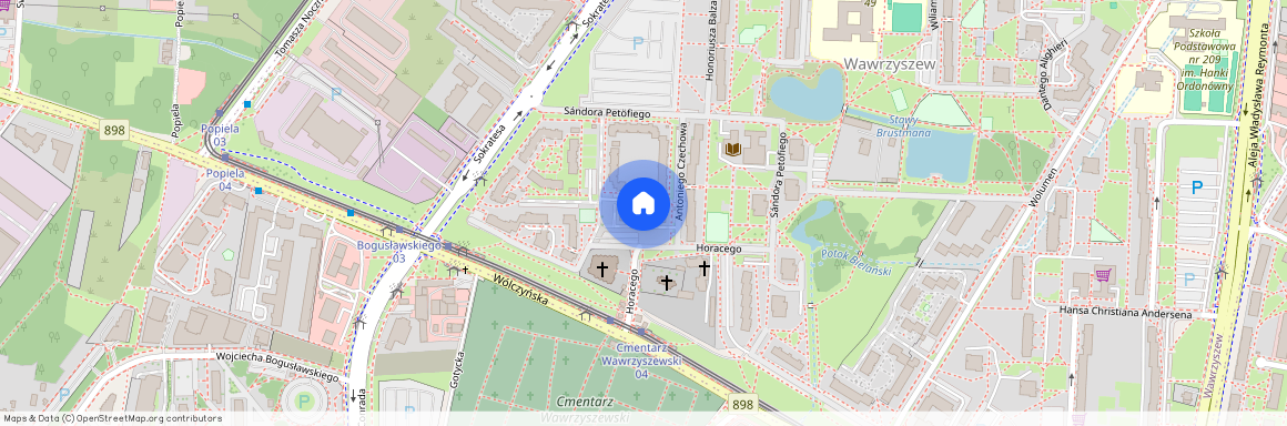 ul. Antoniego Czechowa, Wawrzyszew, Bielany, Warszawa, mazowieckie