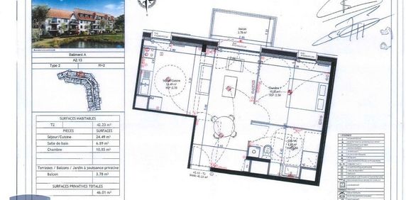 Location Appartement 2 pièces 42m² WATTIGNIES 59139 - Photo 2