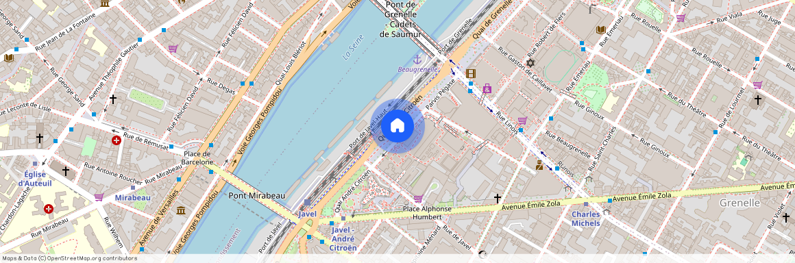 Appartement à louer quai André Citroën, Paris 15ème