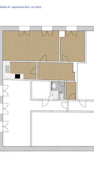 À louer - Appartement rénové de 3.5 pièces de 60m2 - Photo 2
