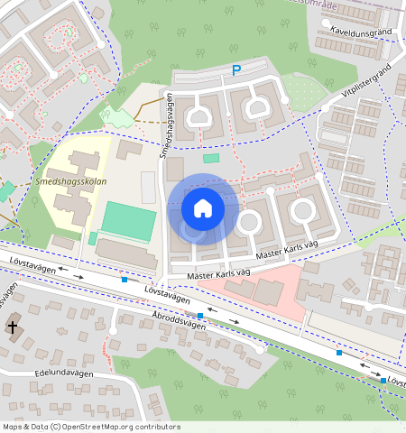 Mäster Karls väg **, Villastaden