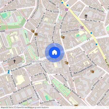 1 Rue des Cascades, 75020 Paris 20