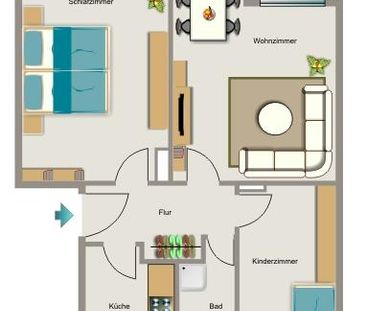 Demnächst frei! 3-Zimmer-Wohnung in Oer-Erkenschwick Groß-Erkenschwick - Photo 1