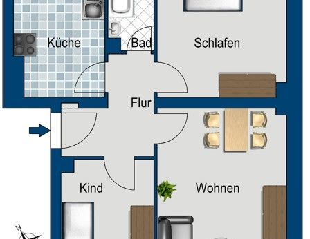 Ruhige 2,5 Zimmer Wohnung nahe Wittenau - Photo 1