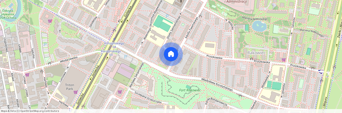 ul. Adolfa Pawińskiego, Rakowiec, Ochota, Warszawa, mazowieckie