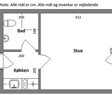 1-værelses studiebolig - Photo 1