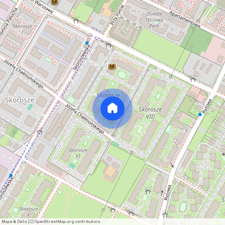 ul. Józefa Chełmońskiego, Skorosze, Ursus, Warszawa, mazowieckie