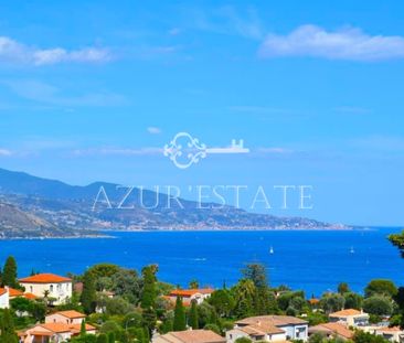 ROQUEBRUNE CAP MARTIN/HAMEAU : VILLA AVEC PISCINE VUE MER - Photo 3