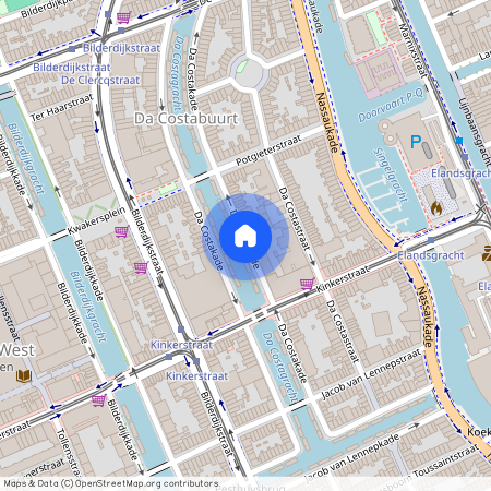 Da Costabuurt, 1053 WG, Da Costakade, Amsterdam