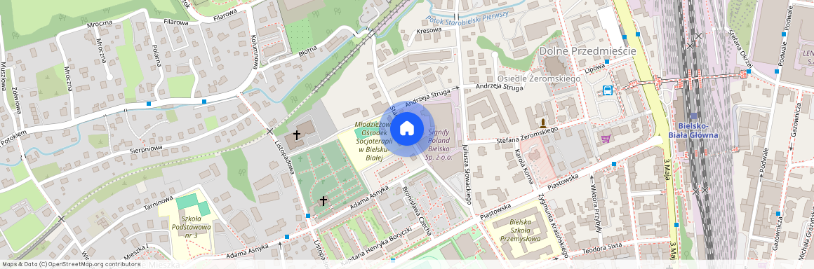 ul. Starobielska, Dolne Przedmieście, Bielsko-Biała, śląskie