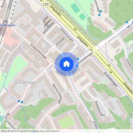 Grycksbovägen, Enskede
