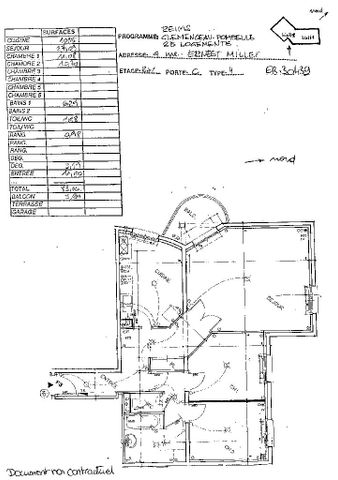 Location appartement T4 83.16m² à Reims (51100) Loyer CC * : 850.23 € Réf : ER.30439 - Photo 5