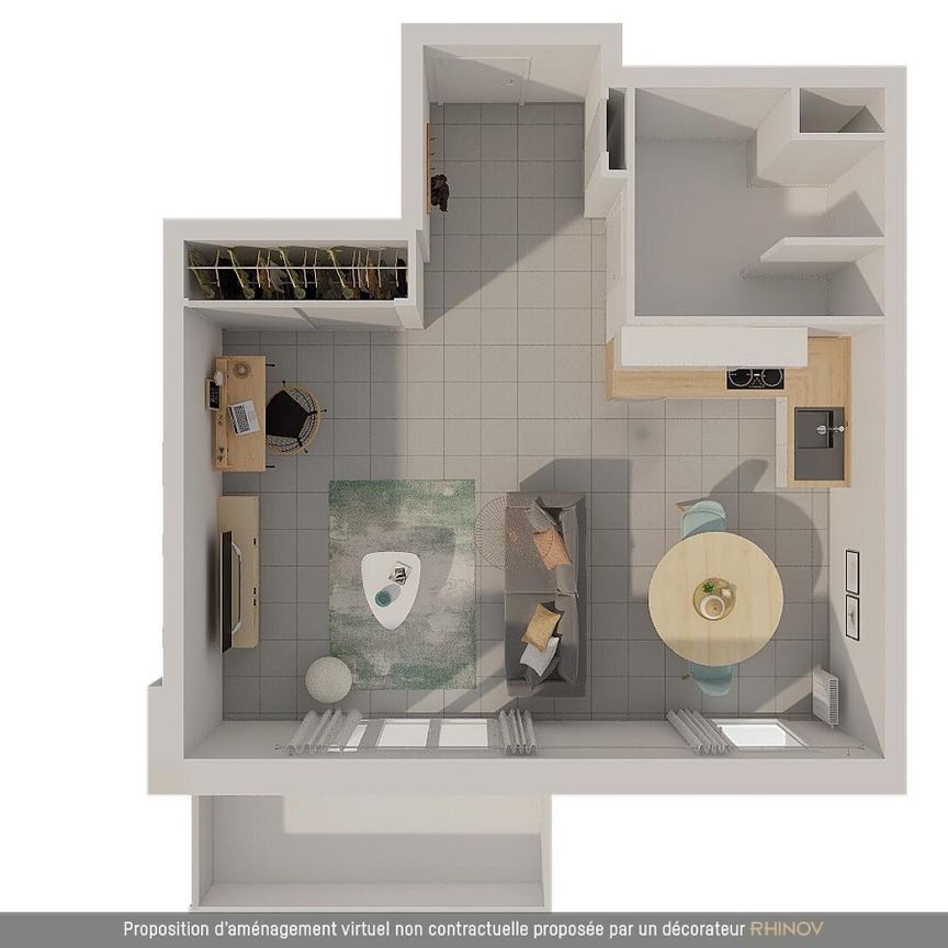 location Appartement T1 DE 38m² À MARSEILLE - Photo 1