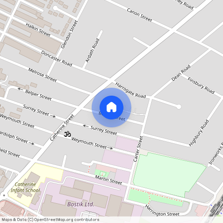 Surrey Street, off Catherine Street, LE4