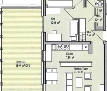 Zentrumsnah: Neubau / 3 ZKB mit EBK (68qm) + 55qm Dachterrasse - Foto 1