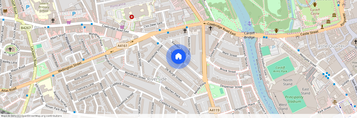 Neville Street, Riverside, Cardiff, CF11