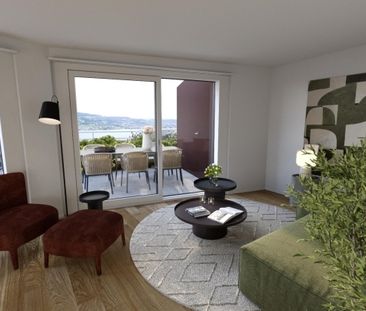 Appartement mansardé de 2,5 pièces avec vue sur le lac de Zurich - Foto 5