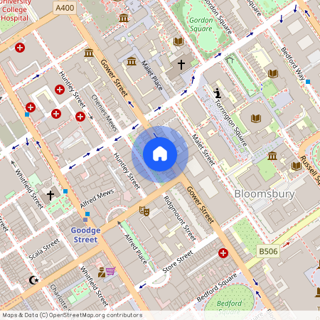 Gower Street, Bloomsbury, WC1E