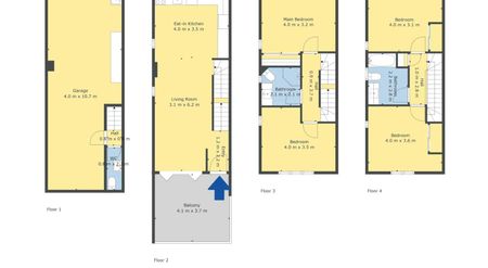 Four-Level End Terrace, Double Garage, City Vi... - Photo 5