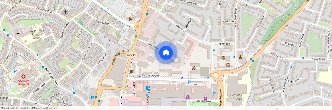 RH10 1YA, Crawley