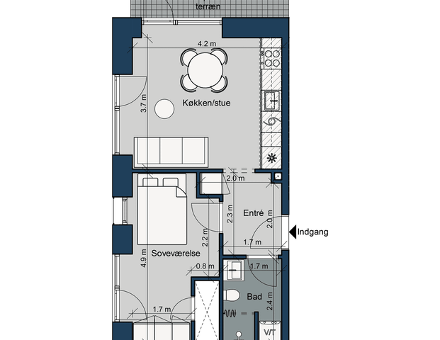 Østre Havnepark 19, st. lejl. 1 - Photo 1