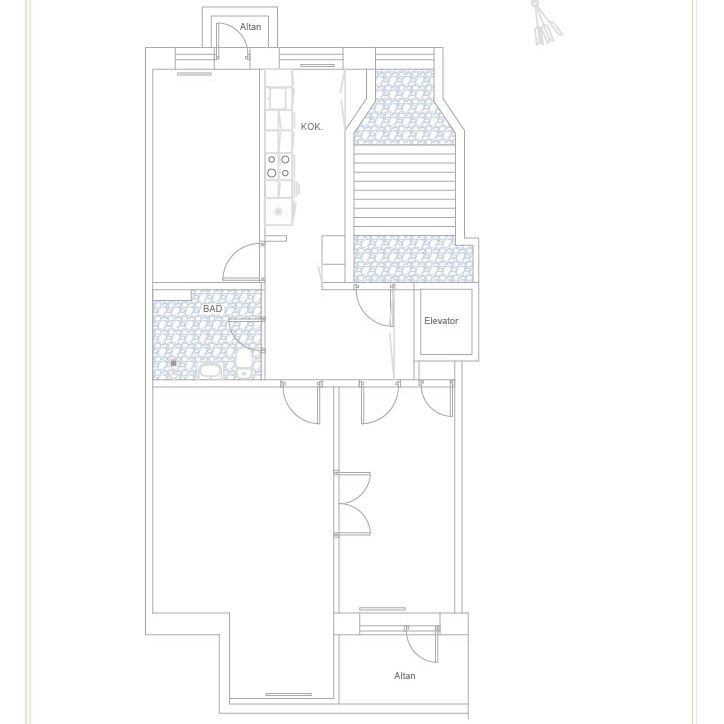 Moderniseret 3 værelses lejlighed i Aalborg midtby. - Foto 1