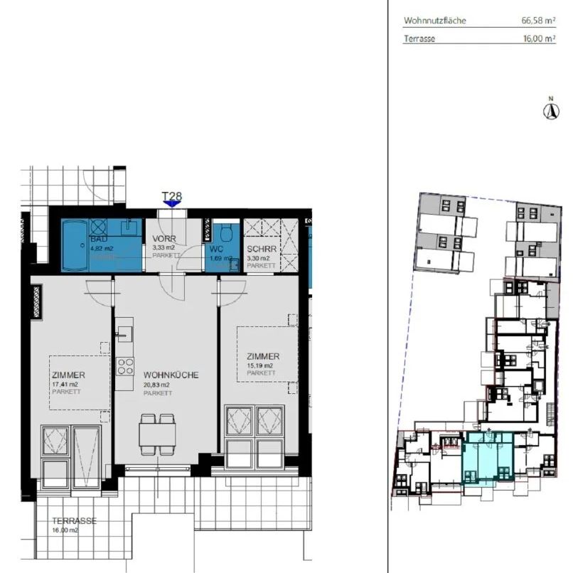 Monthly Rental! Luxury Living! Penthouse! Skyline+Kahlenberg View! Terrasse! Garage! - Foto 1