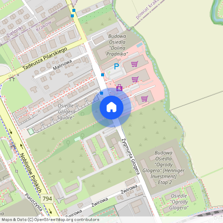 ul. Zygmunta Glogera, Prądnik Biały Zachód, Prądnik Biały, Kraków, małopolskie