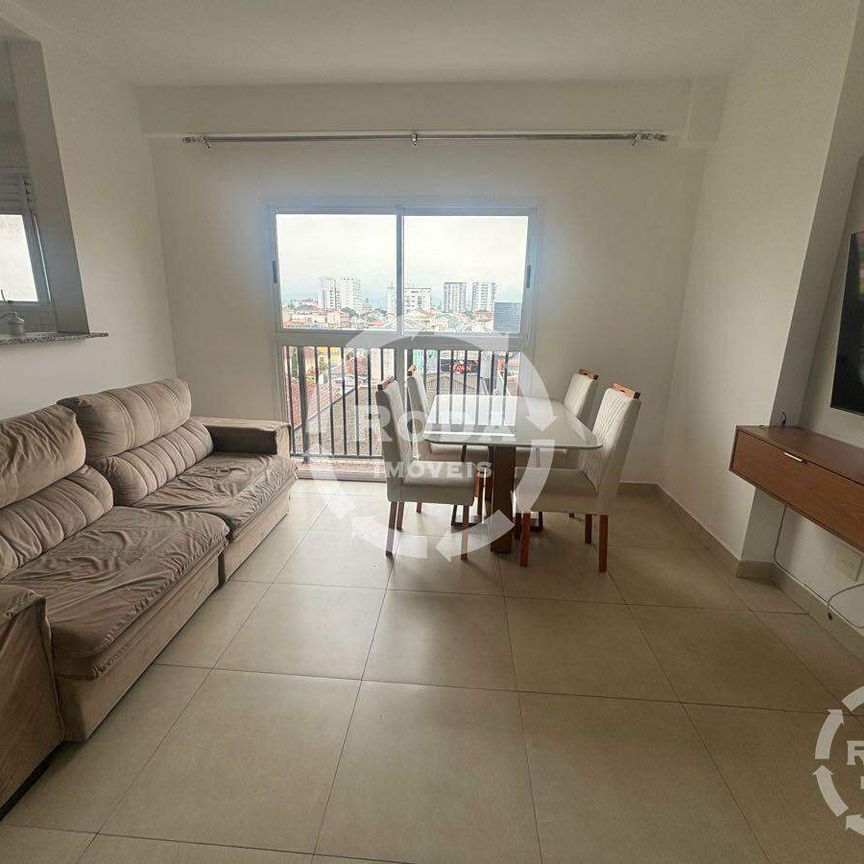 Apartamento para aluguel, 2 quartos, 1 vaga, Encruzilhada - Santos/SP - Photo 1