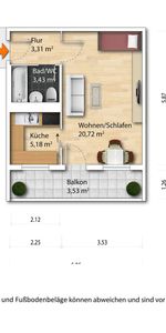 1-Zimmer Mietwohnung - Großzschachwitz - Photo 4