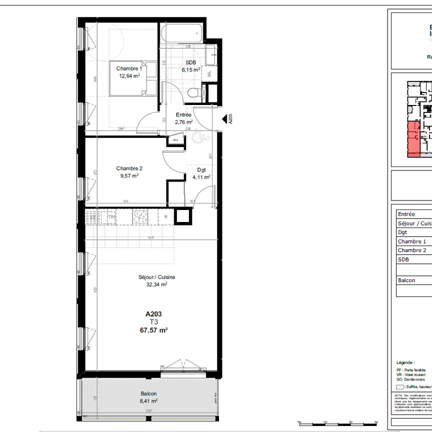 Appartement 3 pièces - Photo 2