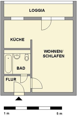 1-Raum-Wohnung mit Balkon - Photo 3