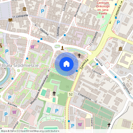 ul. Władysława Broniewskiego, Biała Śródmieście, Bielsko-Biała, śląskie