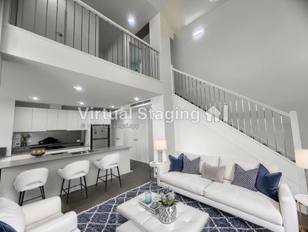 Two bedroom+study fully furnished LOFT with high ceiling and massive external area ready to move in! - Photo 2