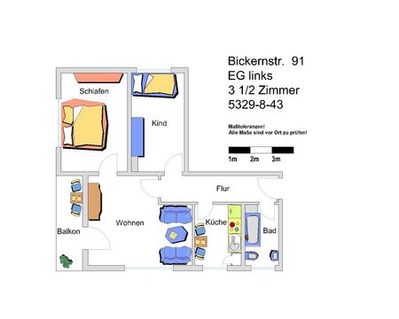 Schöne 3,5 Raumwohnung mit Balkon! alleinerziehend mit Kind? - Foto 3