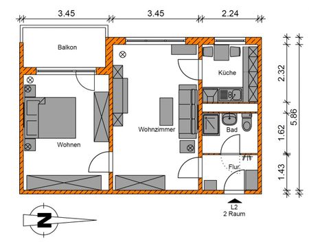 2-Raumwohnung in Uni-Nähe - Foto 5