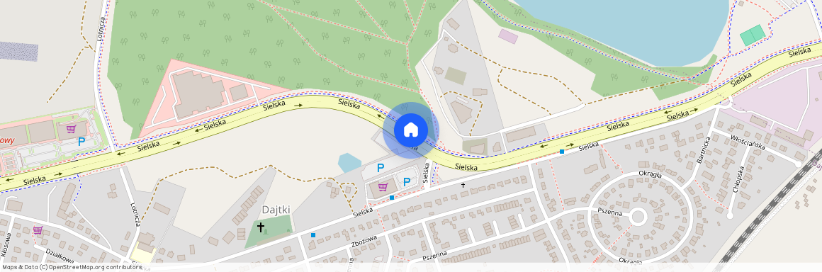ul. Sielska, Dajtki, Olsztyn, warmińsko-mazurskie