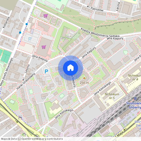 ul. Jana Kiepury, Stary Sosnowiec, Sosnowiec, śląskie