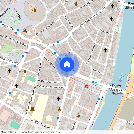 Via Pallone, centro storico, Verona, Italy