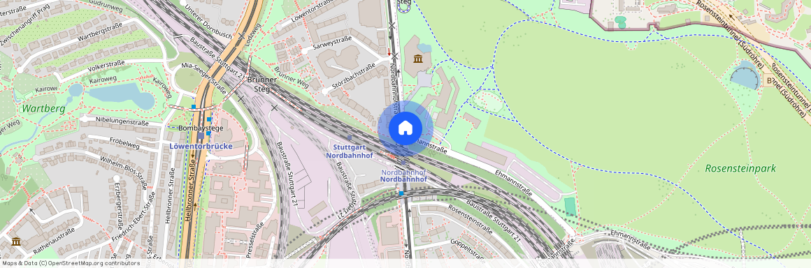 Nordbahnhofstr. Stuttgart Nord Baden-Württemberg 70191