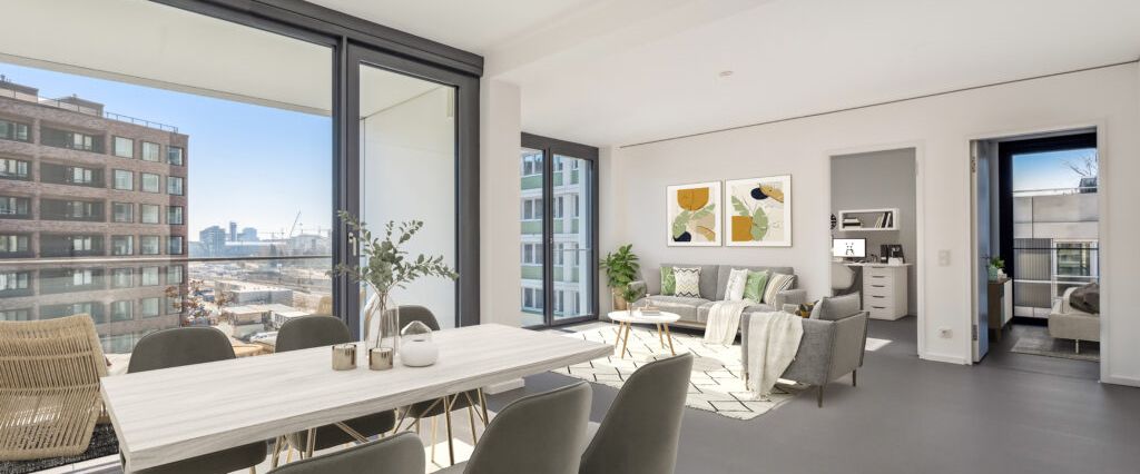 Live Stylish – Modernes 3-Zimmer-Apartment mit Loggia im Herzen der Colonnades - Foto 1