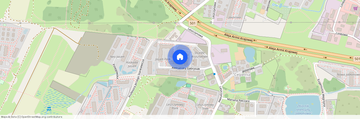 ul. Aleksandry Gabrysiak, Jasień, Gdańsk, pomorskie