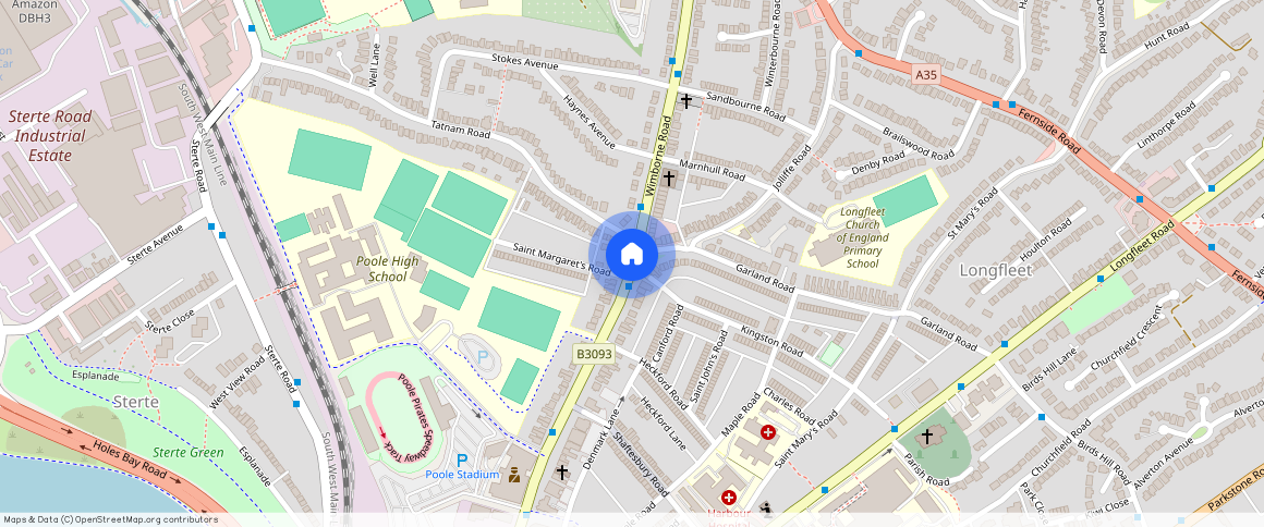 Wimborne Road, Poole, BH15