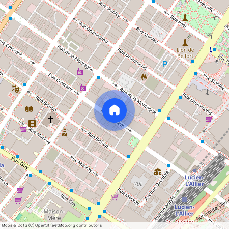 1211 Rue Crescent, Montréal, QC